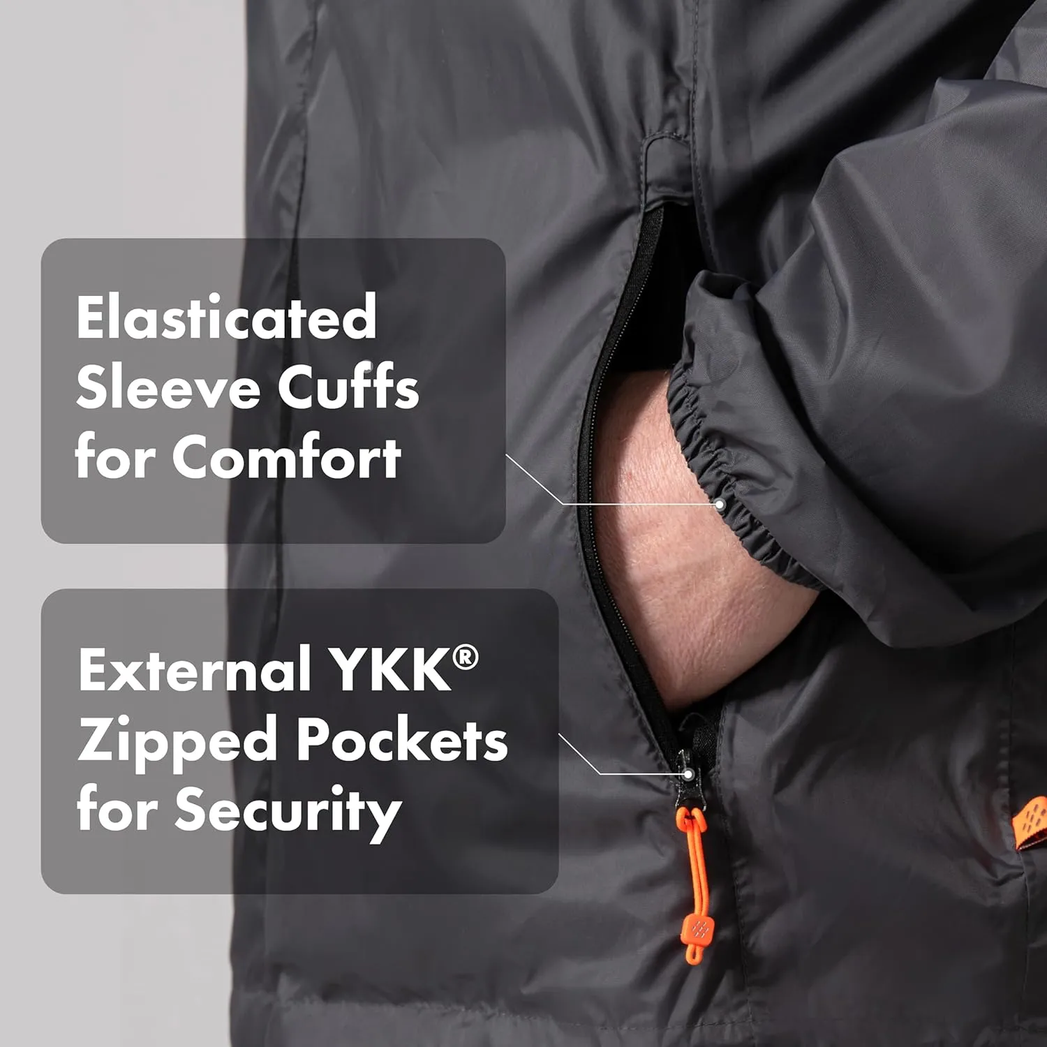 Mac in a Sac Men's Packable Rain Jacket - Origin - Lightweight Waterproof and Breathable Raincoat with Hood