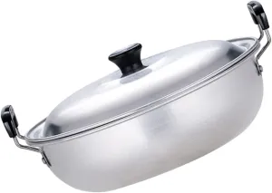 MAGICLULU Small Aluminum Pot Ramen Noodle Pot Lid Lightweight Portable for Camping Hiking Easy to Cle