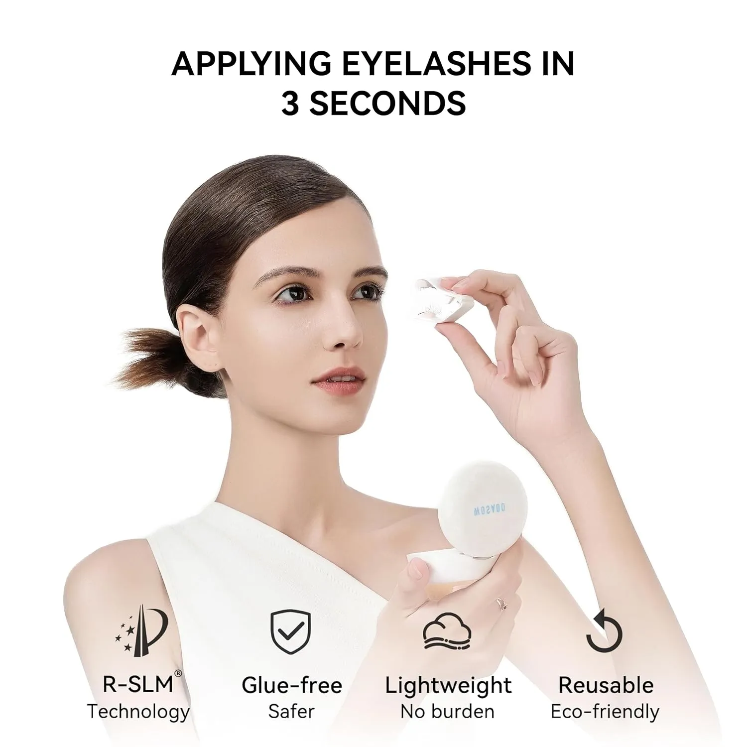 Magnetic Eyelashes with Applicator Kit, [No.25 Destination Collection: Vegas Flame] Reusable Magnetic Lashes without Eyeliner, Glue-free False Lashes, Waterproof, Lightweight