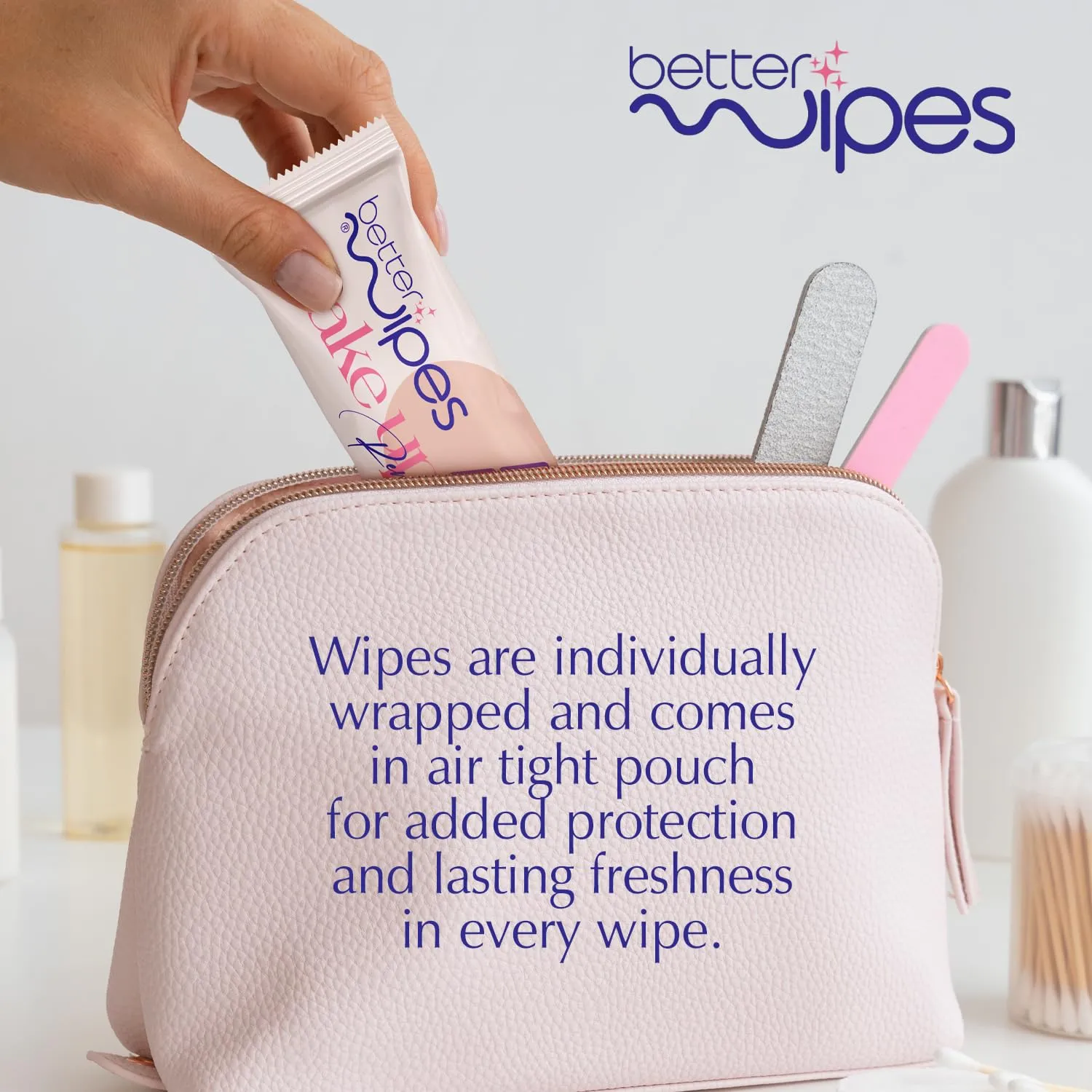 Makeup Remover Wipes - Extra Thick, Alcohol-Free Makeup Wipes for Face | Removes Waterproof Makeup, Dirt, Oil | Hypoallergenic, Individually Wrap Face Clean Wipes | Travel Size | 25 Wipes