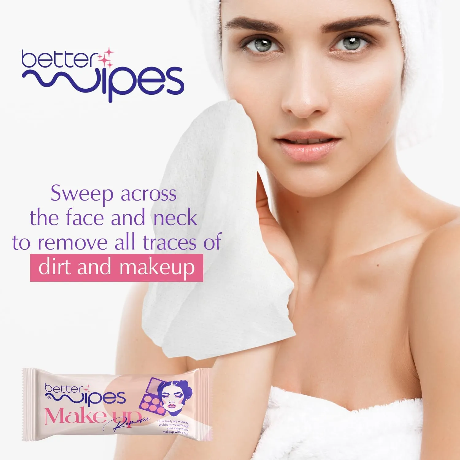 Makeup Remover Wipes - Extra Thick, Alcohol-Free Makeup Wipes for Face | Removes Waterproof Makeup, Dirt, Oil | Hypoallergenic, Individually Wrap Face Clean Wipes | Travel Size | 25 Wipes