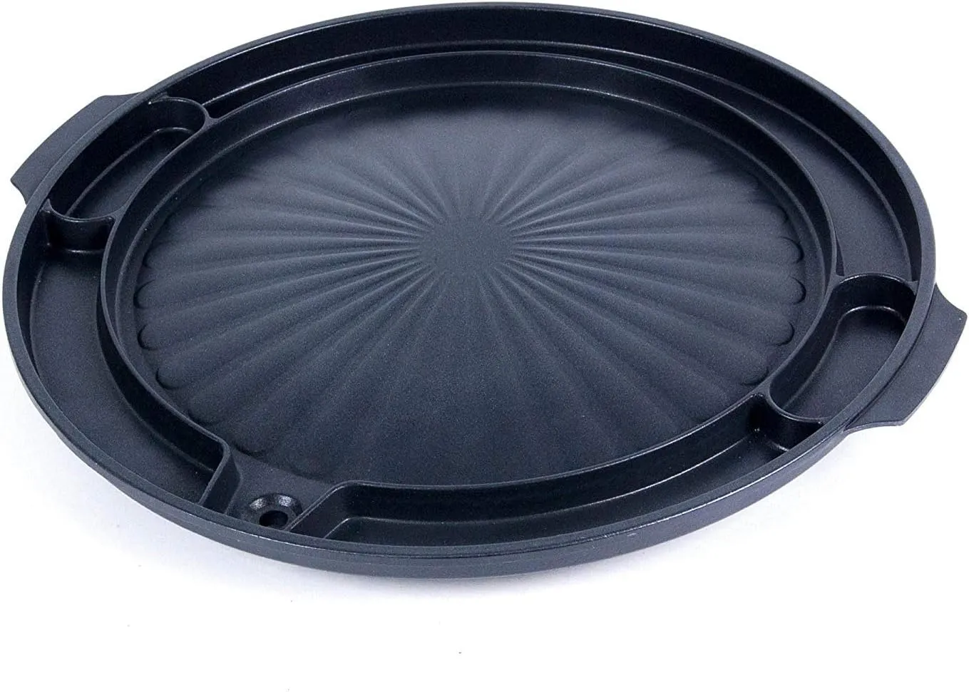 Master Grill Pan, Korean Traditional BBQ Grill Pan - Stovetop Nonstick Indoor/Outdoor Smokeless BBQ Cast Aluminum Grill Pan