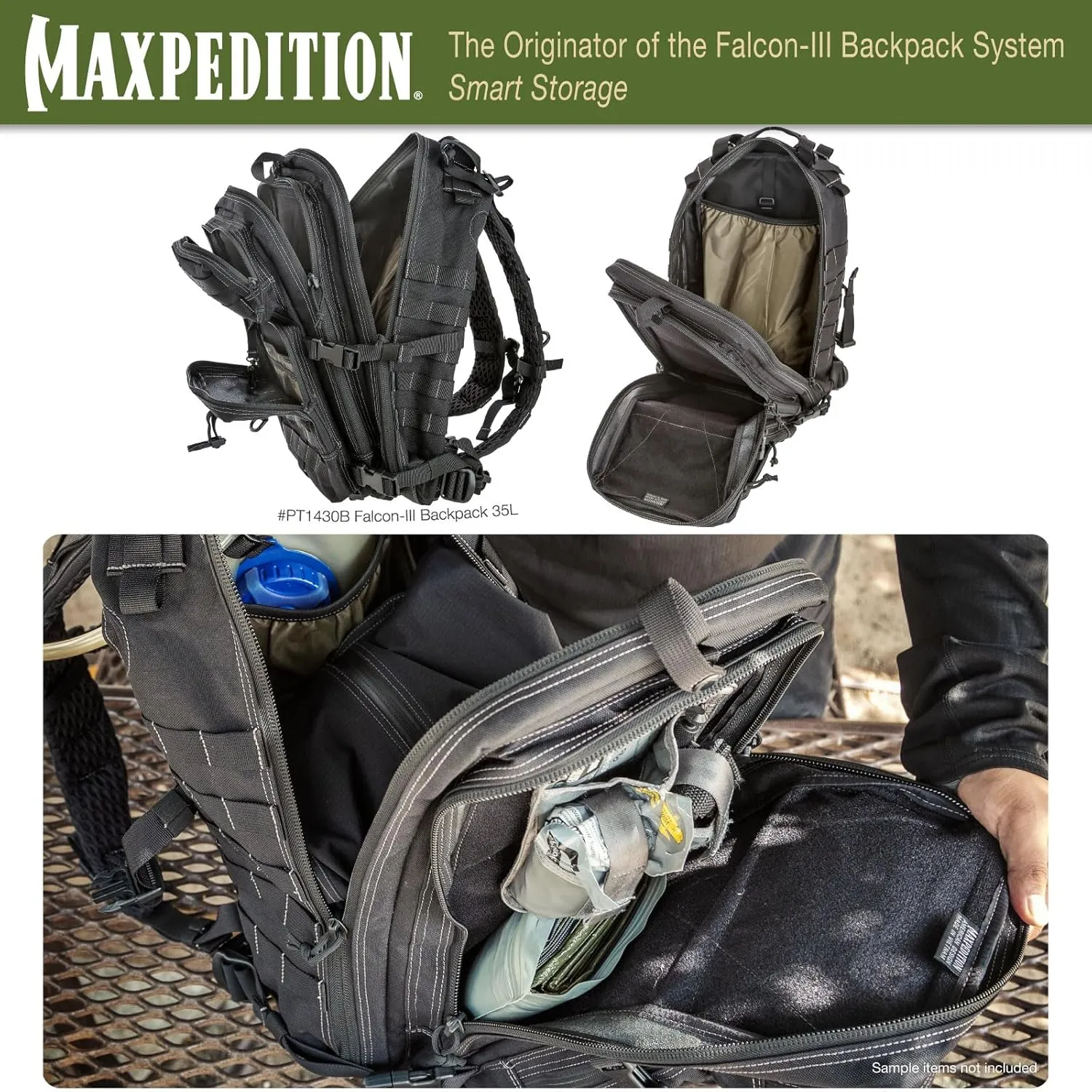 MaxpeditionFalcon-III™ Backpack (Black)