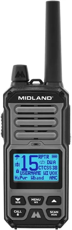 Midland GXT67 Pro GMRS Two Way Radio - 2 Pack Bundle