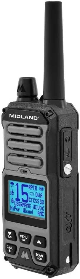 Midland GXT67 Pro GMRS Two Way Radio - 2 Pack Bundle