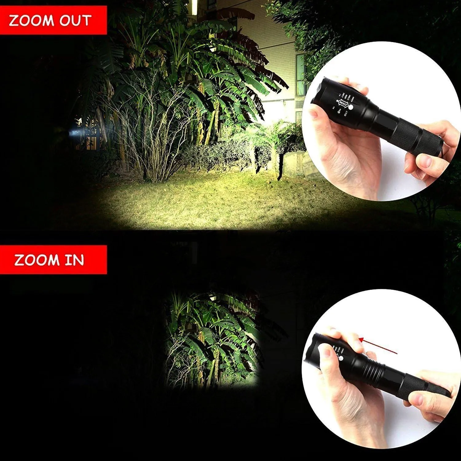 Military Grade Tactical 5 Mode High Lumens Waterproof LED Flashlight (3)