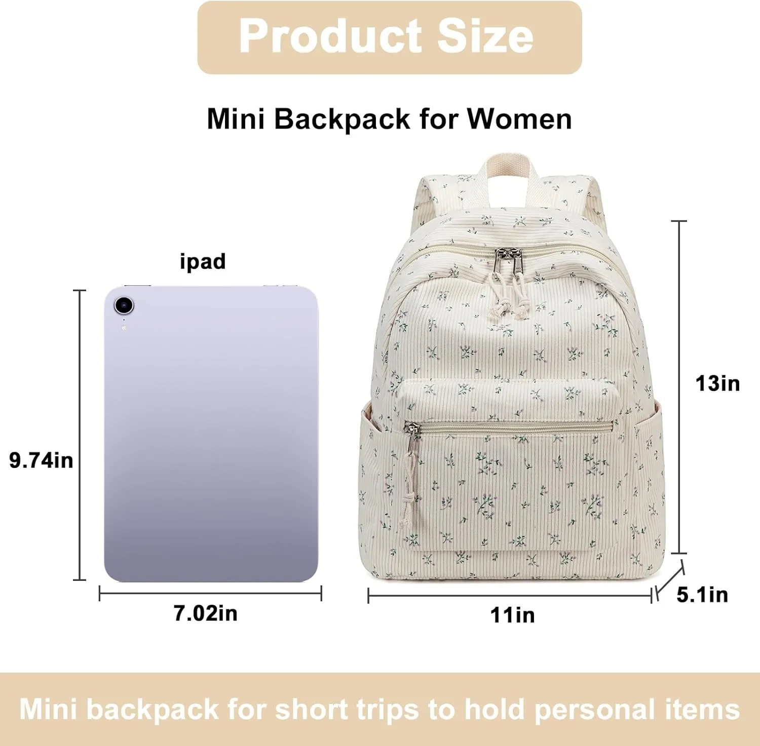 Mini Backpack Women Girls Water-resistant Small Backpack Purse Shoulder Bag for Womens Adult Kids School Travel