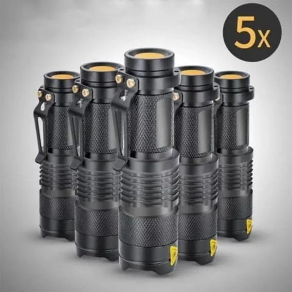 Mini UltraFire CREE Q5 Zoomable LED Flashlight