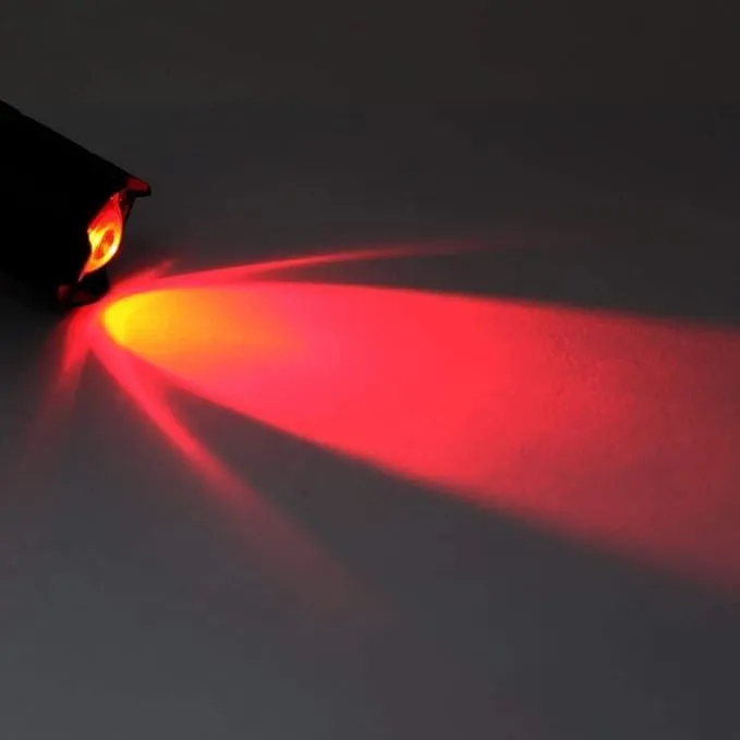 MODOAO Red Light Flashlight, 3 Modes Red Led Flashlight, Focus Zoomable,Use in Night Observation and Outdoor Activities for Camping, Hiking, Night Vision (5)