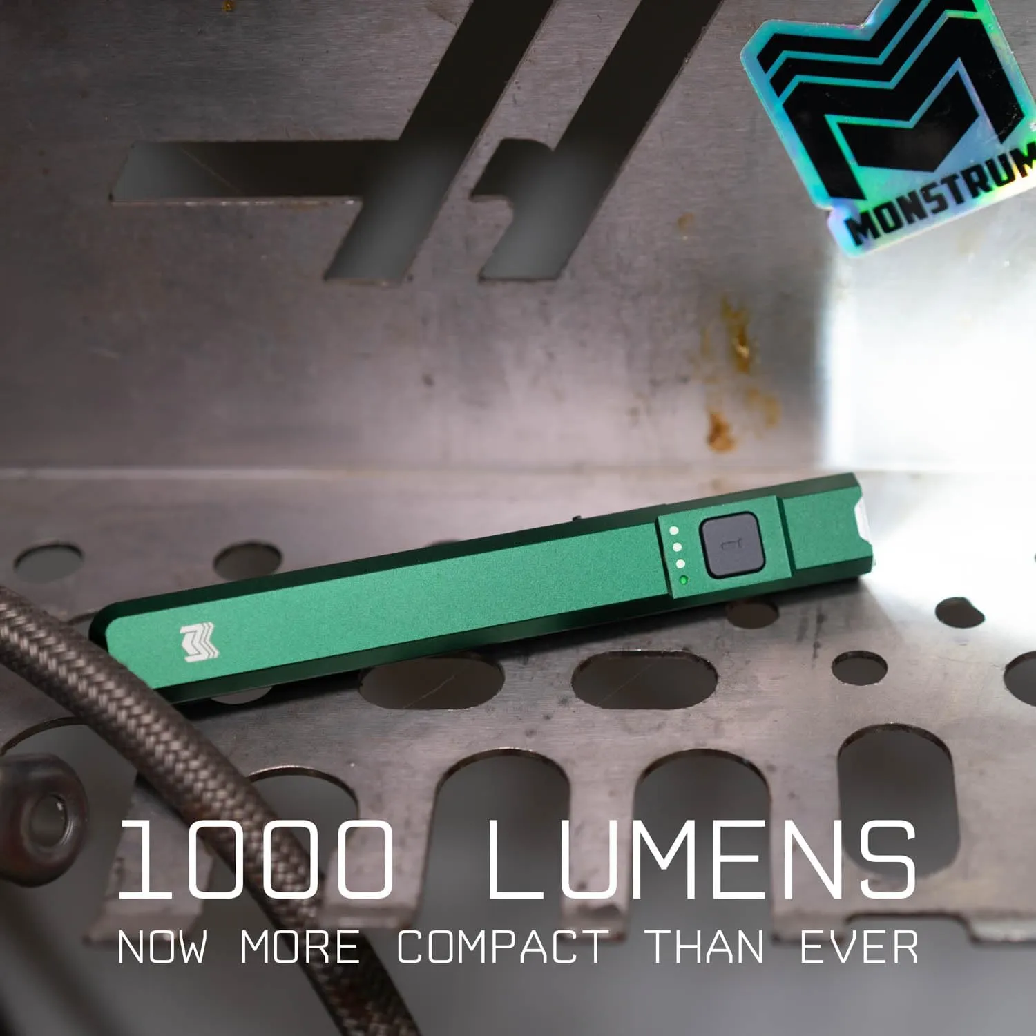 Monstrum Tracer Pen 1000 Lumens Slim Pocket Flashlight | Forest Green