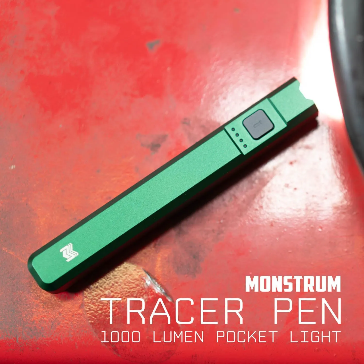 Monstrum Tracer Pen 1000 Lumens Slim Pocket Flashlight | Forest Green