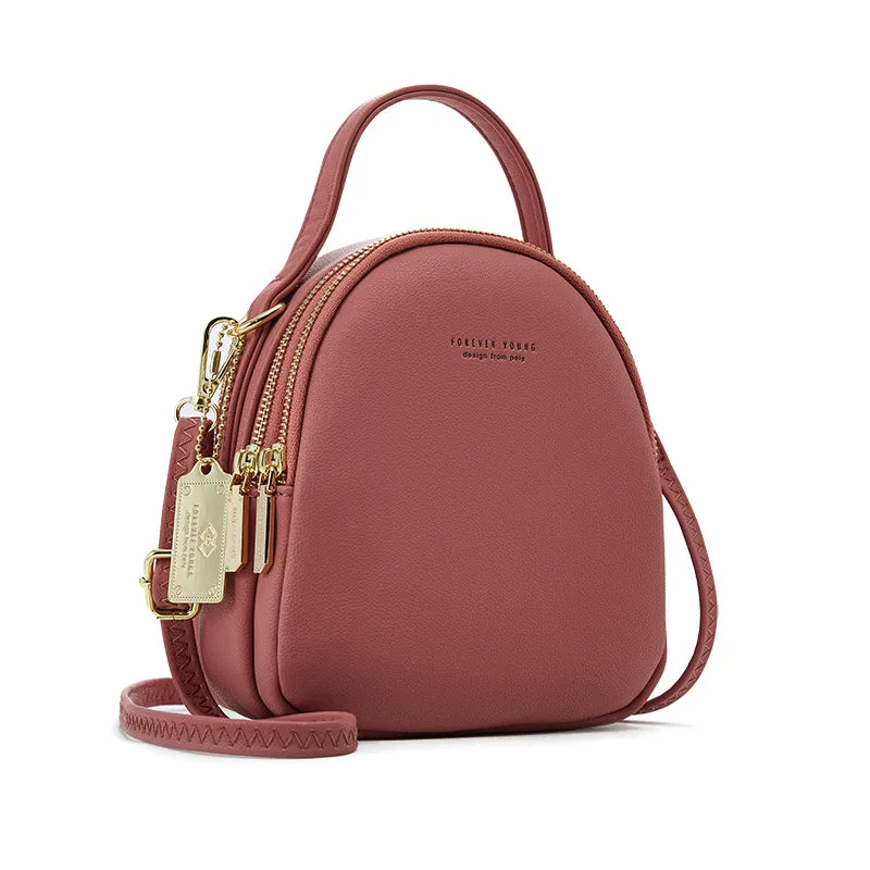 Multi-Compartment Lightweight Crossbody Bag
