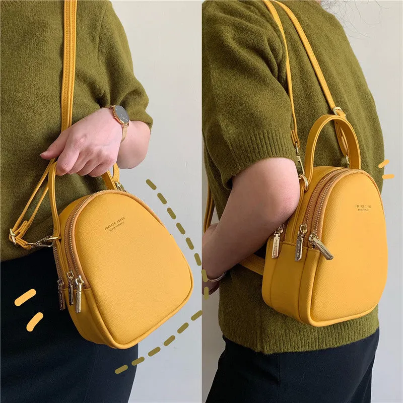 Multi-Compartment Lightweight Crossbody Bag