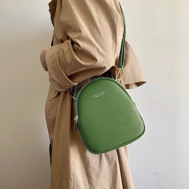 Multi-Compartment Lightweight Crossbody Bag