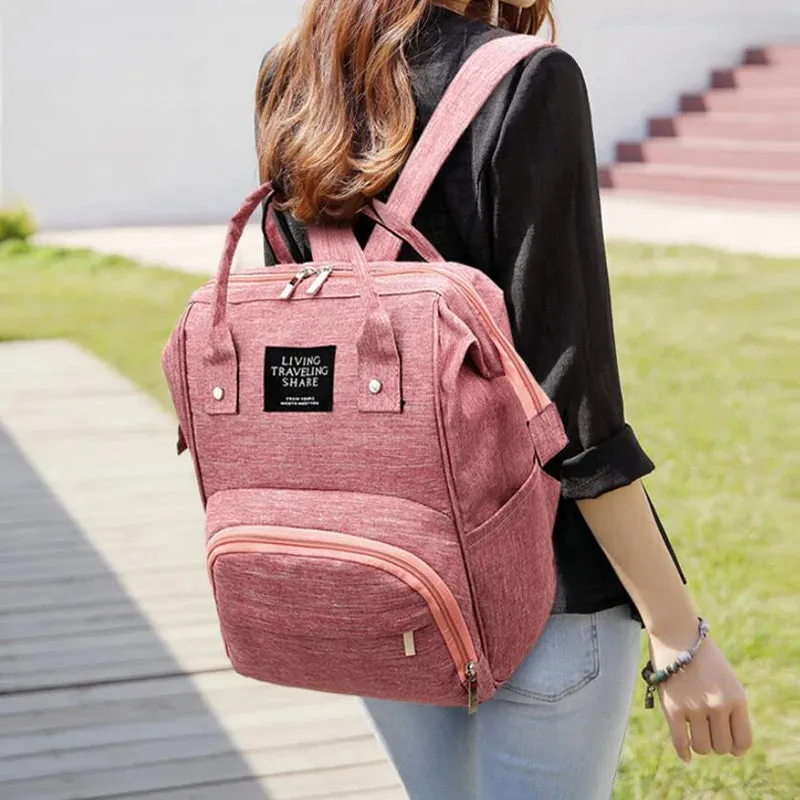 Multi-Function Nappy Backpack: Large Capacity, Waterproof