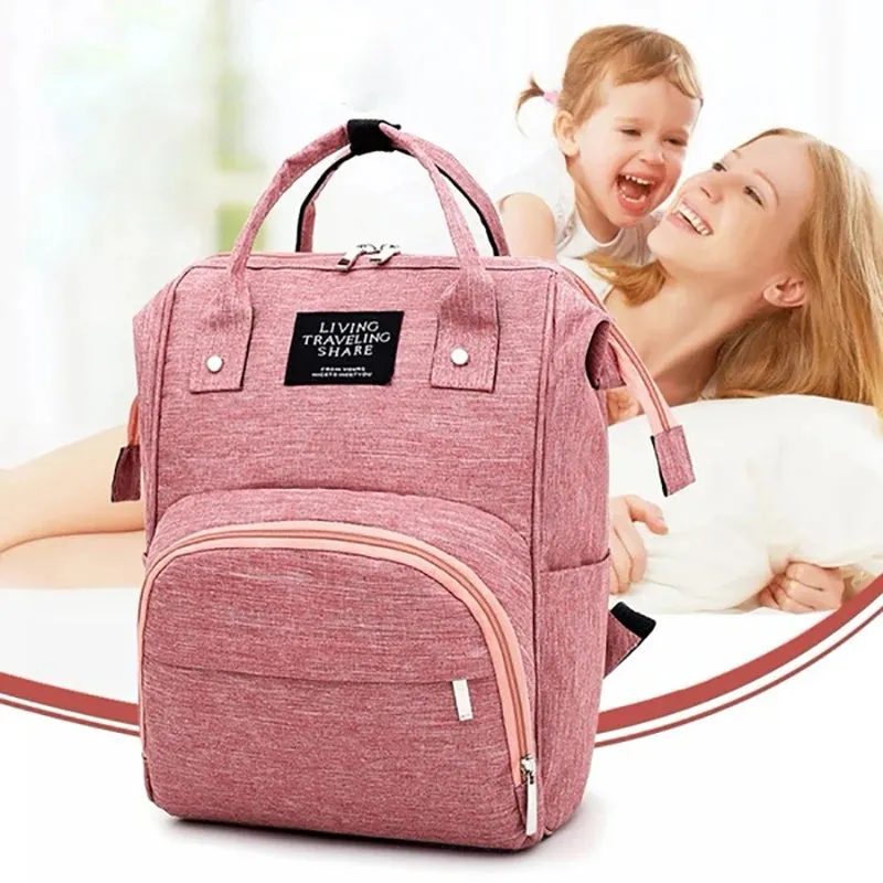 Multi-Function Nappy Backpack: Large Capacity, Waterproof