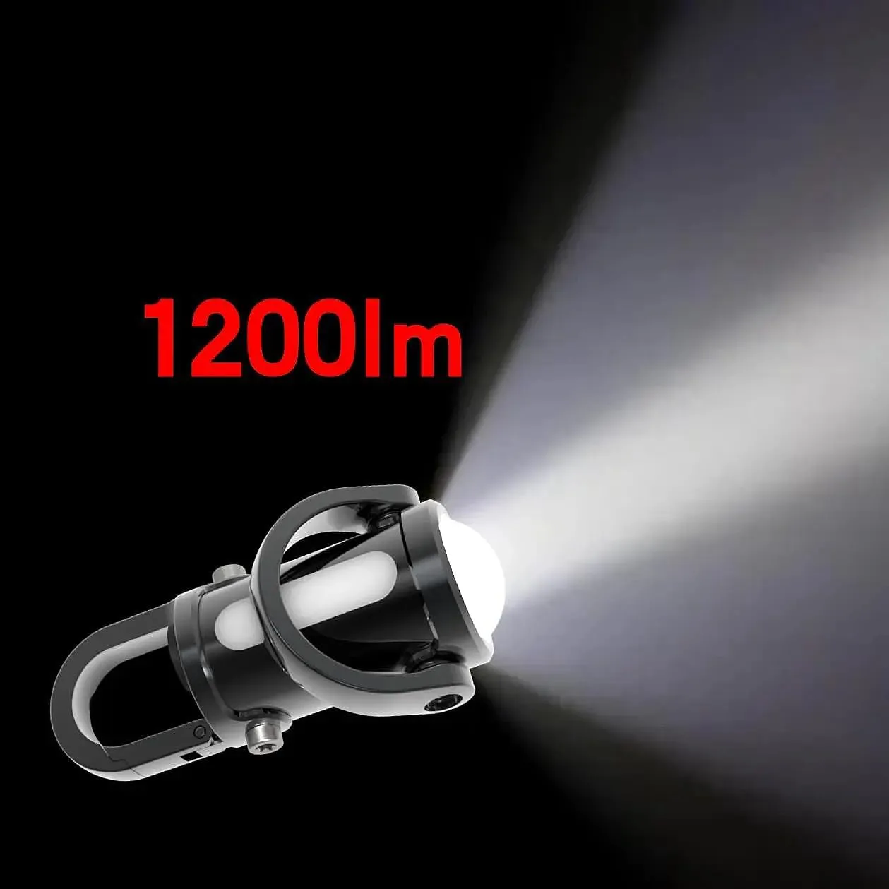 Multifunctional Keychain Mini Flashlight, Waterproof Rechargeable Keychain Light (Black, with C to C)