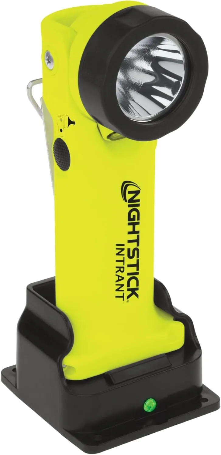 Nightstick Intrant Rechargeable Instrinsically Safe Permissible Dual-Light Angle Light (Green)
