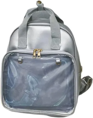 NOLITOY Candy Backpack for Girls School and Girls School Backpack Pvc Satchel Comfortable Straps Fashion Book Bag for Women (grey)