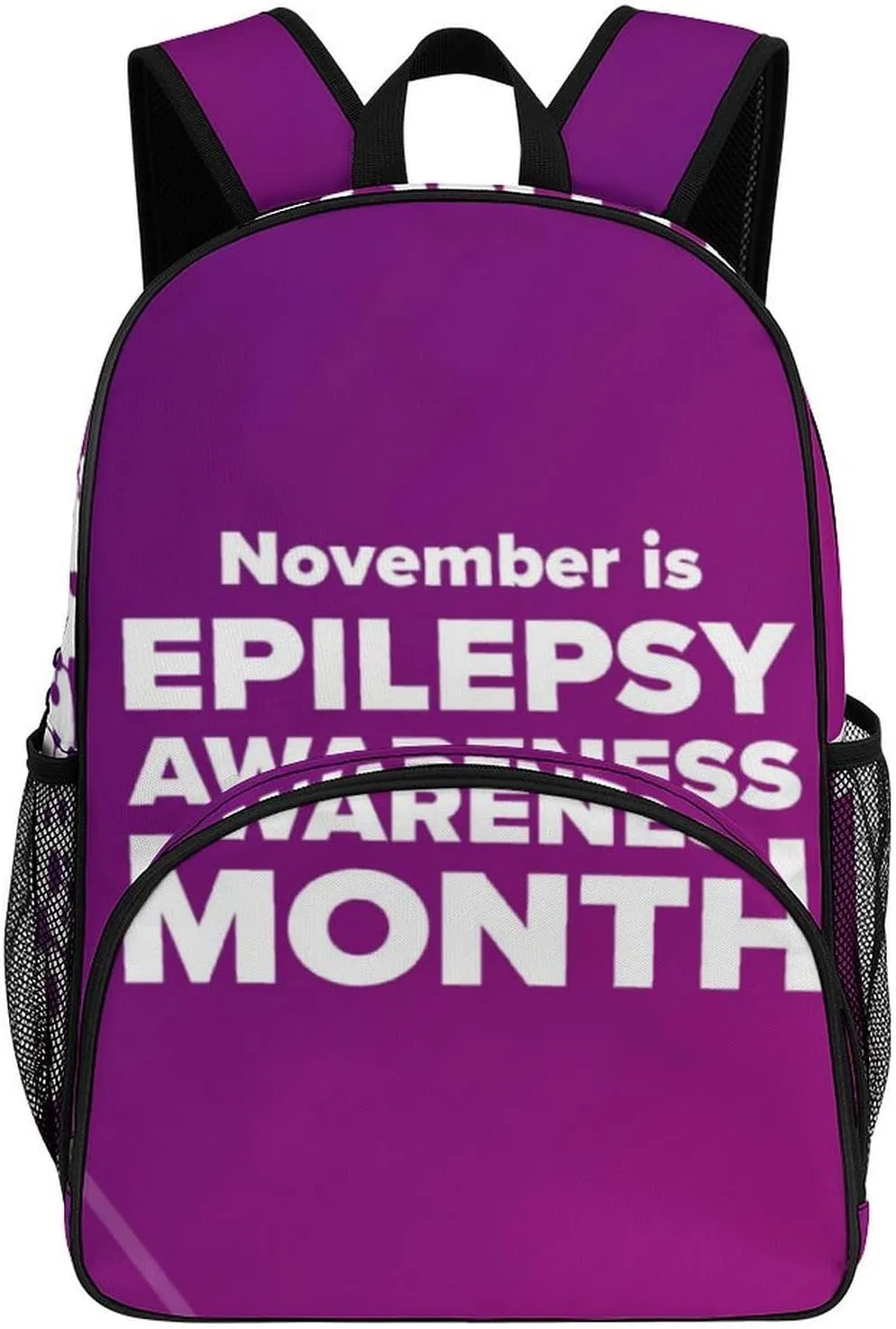 November Is National Epilepsy Awareness Month Backpack for Worker Teacher Business Hiking Travel Bag Shoulders Bag