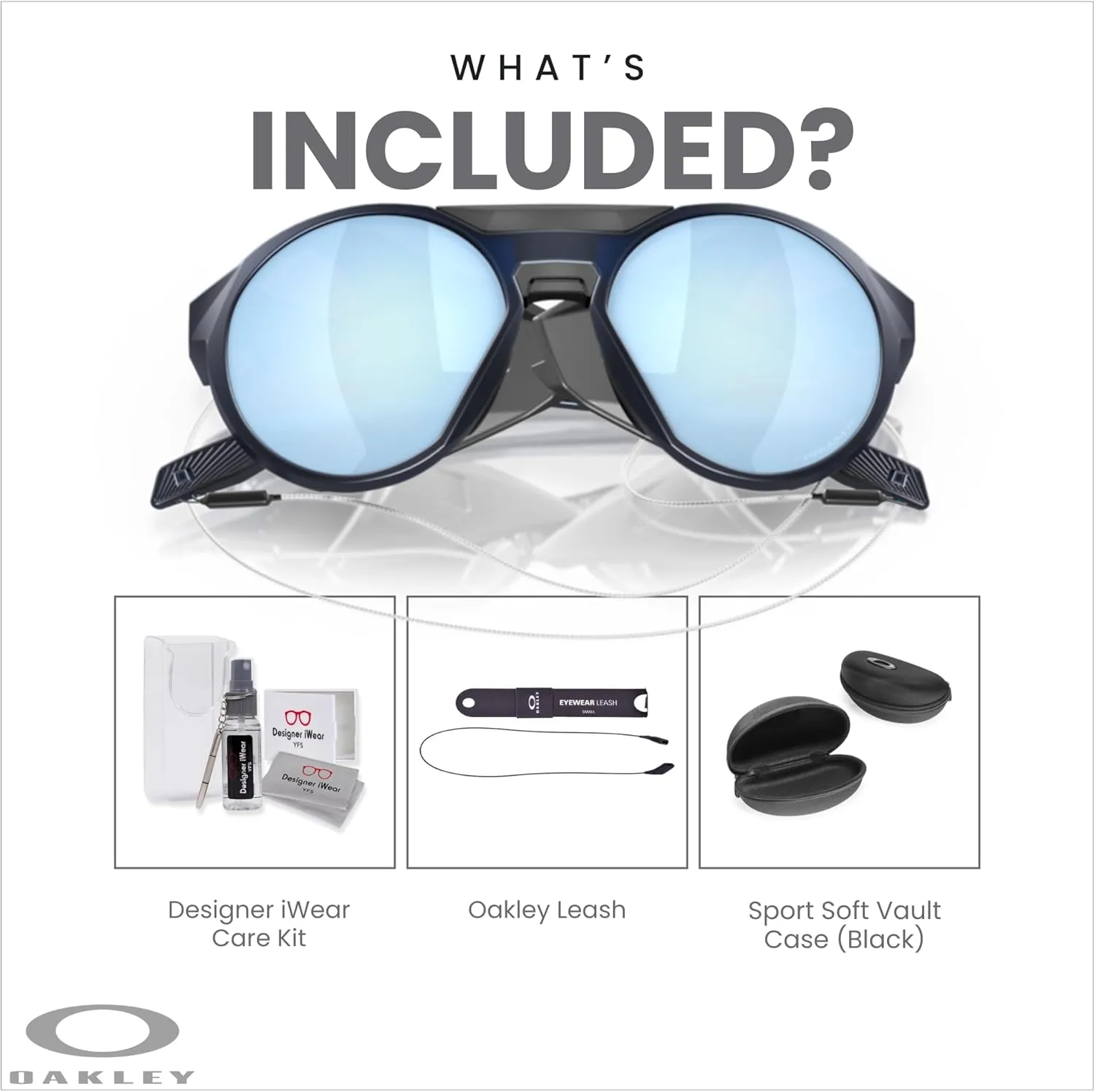 Oakley Clifden OO9440 Round Sunglasses for Men   BUNDLE With Designer iWear Eyewear Kit