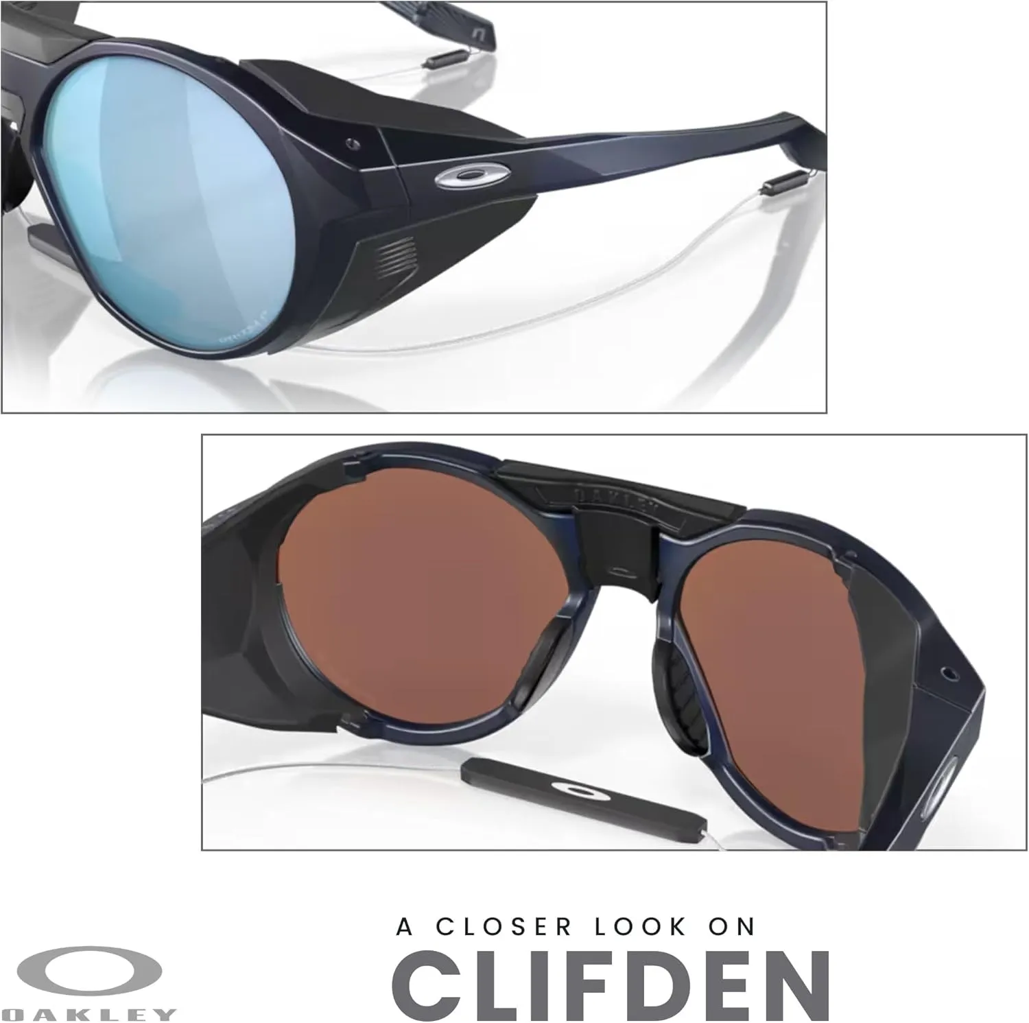 Oakley Clifden OO9440 Round Sunglasses for Men   BUNDLE With Designer iWear Eyewear Kit