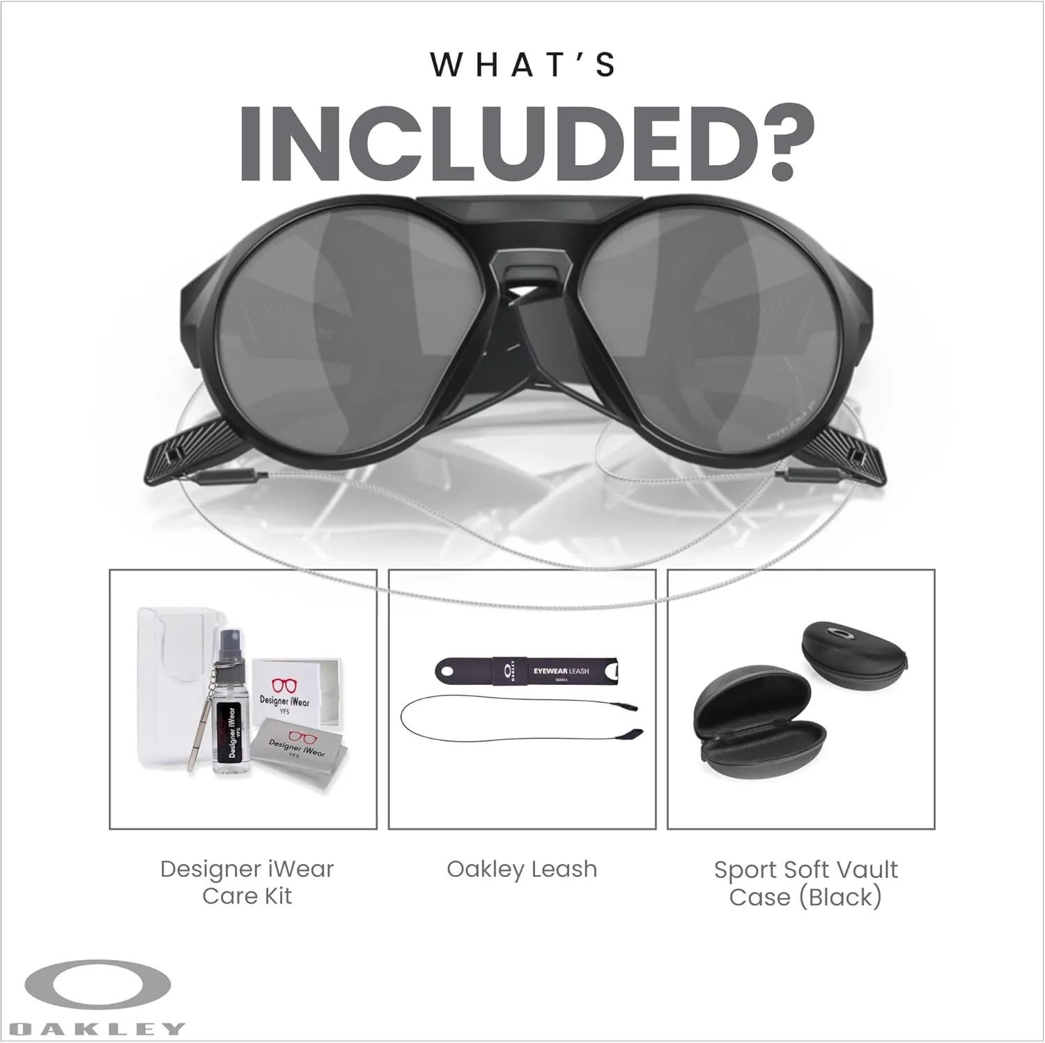Oakley Clifden OO9440 Round Sunglasses for Men   BUNDLE With Designer iWear Eyewear Kit