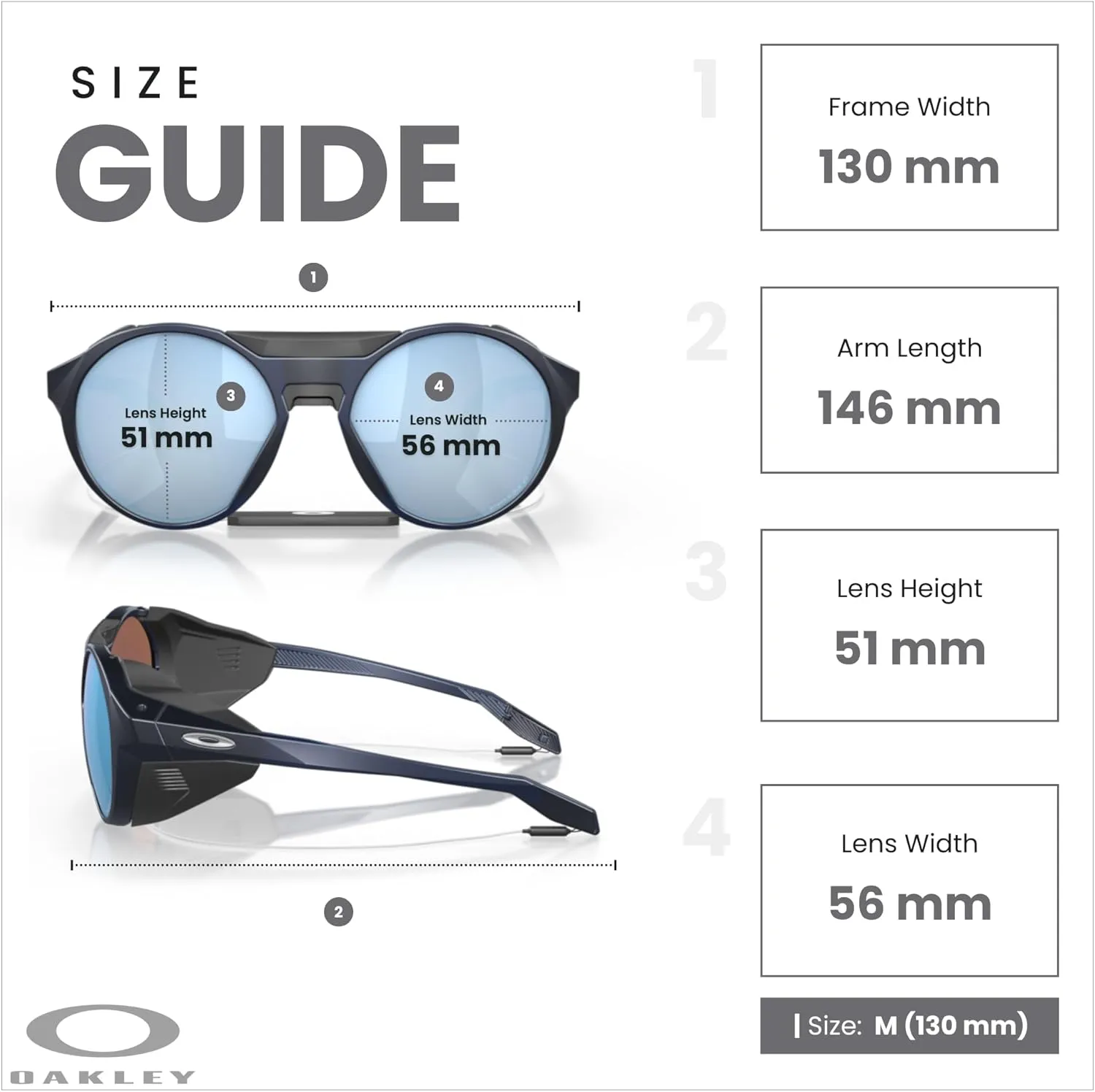 Oakley Clifden OO9440 Round Sunglasses for Men   BUNDLE With Designer iWear Eyewear Kit