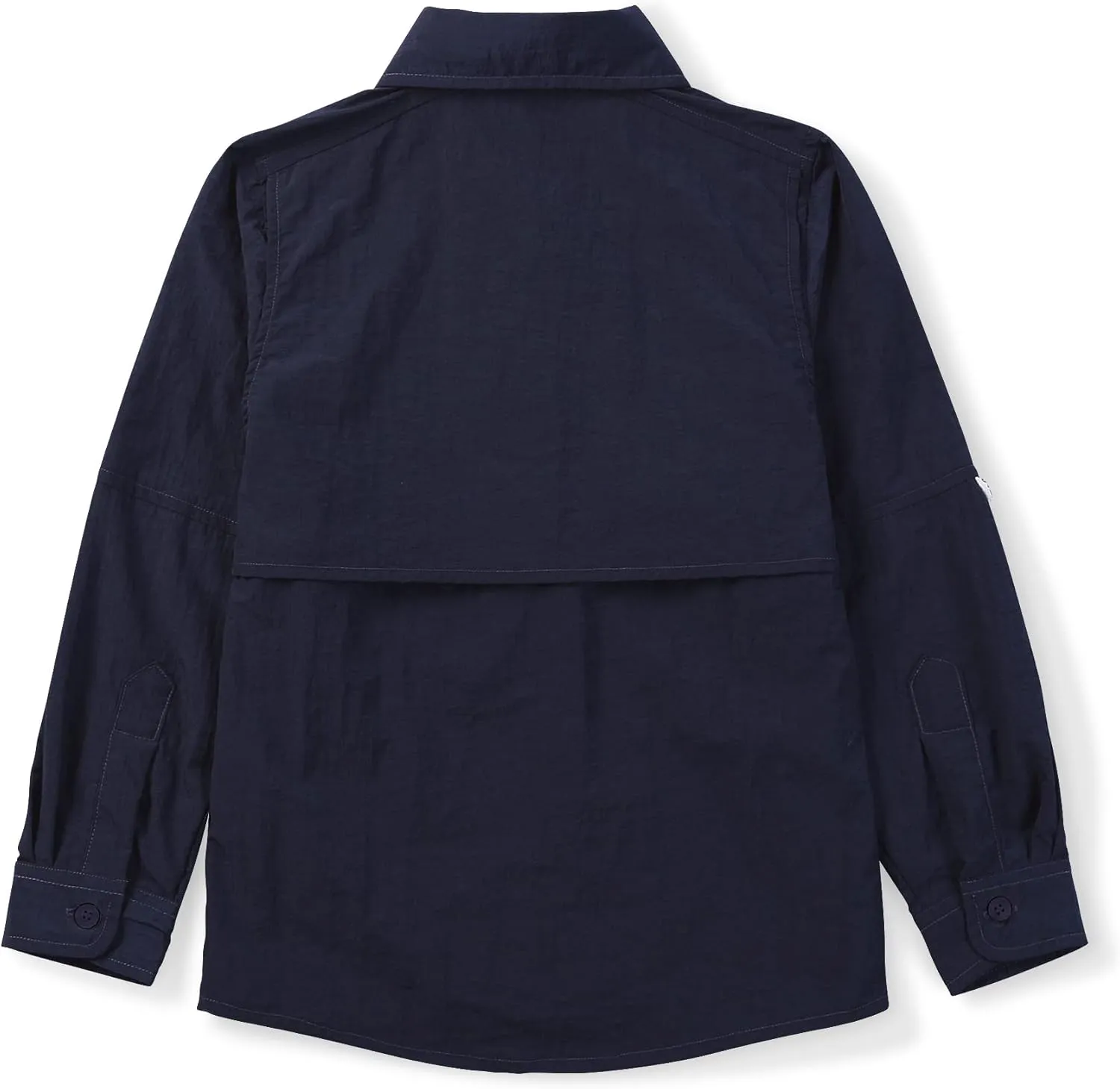 OCHENTA Boys' Button Down Long Sleeve Fishing Shirt Quick-Dry UV Sun Protection Outdoor Tops