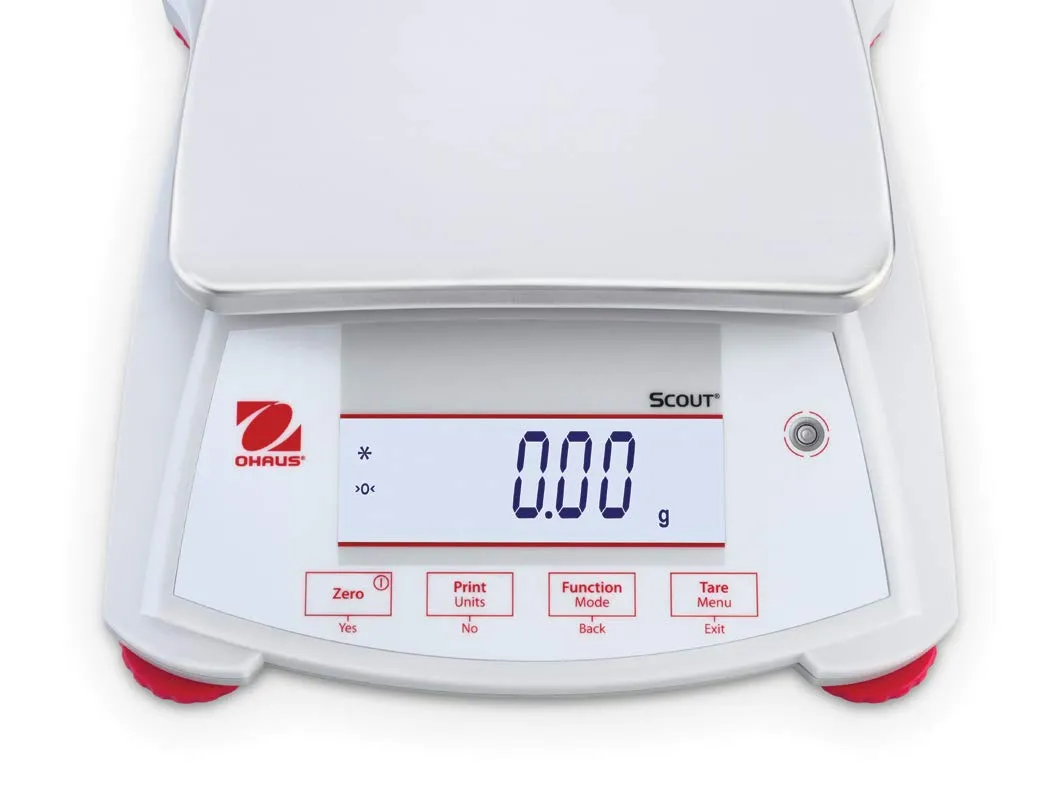 OHAUS 30253027 Model SPX6201 Scout Balance, 6200 g Capacity x 0.1 g Readability