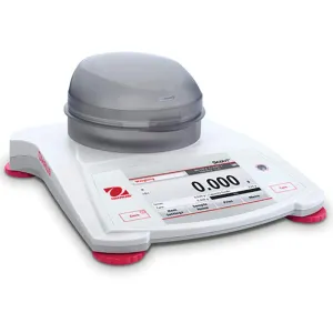 Ohaus STX123 Scout Touchscreen Analytical Balance, 120 g x 0.001 g, White