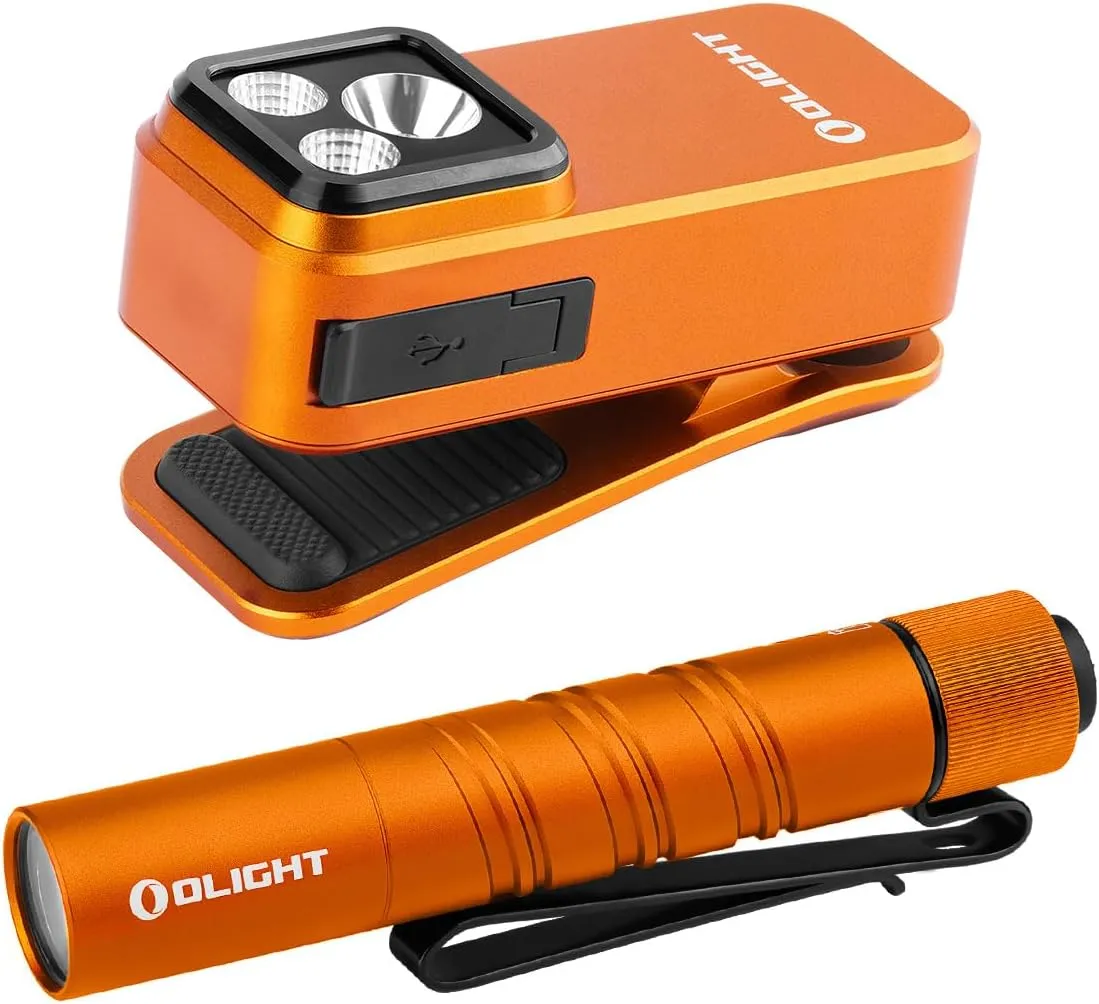 OLIGHT Oclip Pro EDC Flashlight Clip-on Light Bundle I3T 2 EOS Pocket EDC Flashlight