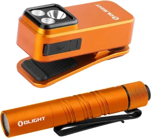OLIGHT Oclip Pro EDC Flashlight Clip-on Light Bundle I3T 2 EOS Pocket EDC Flashlight