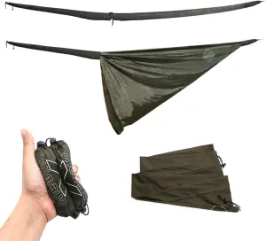 Onewind Premium Hammock Tarp Sleeve 12ft Camping Tent Rain Fly Snakeskin for Tarp Easy Storage and Display, Hiking and Backpacking, Lightweight and Durable Water Resistant, OD Green