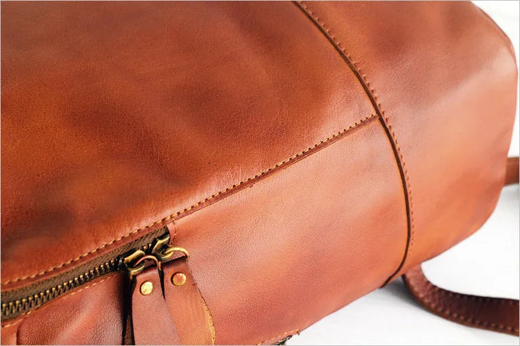 Orange Handmade Backpack