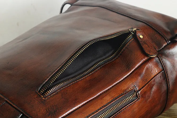 Orange Handmade Backpack
