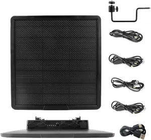 Outdoor 25000mAh Large Capacity Solar Power Pack 5V 6V 9V 12V 20W Type-C Fast Charging Solar Panel Kit Complete for Wild Trail Secruity Camera Camping Car LED Lights WG25000