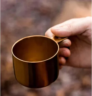 Outdoor camping double layer 304 stainless steel tea cup coffee cup 1PC(Silver)