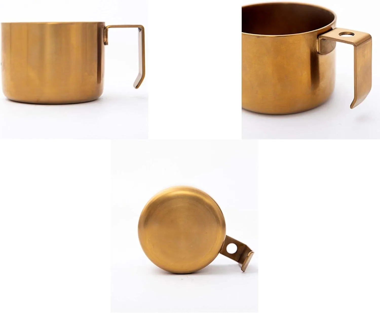 Outdoor camping double layer 304 stainless steel tea cup coffee cup 1PC(Silver)