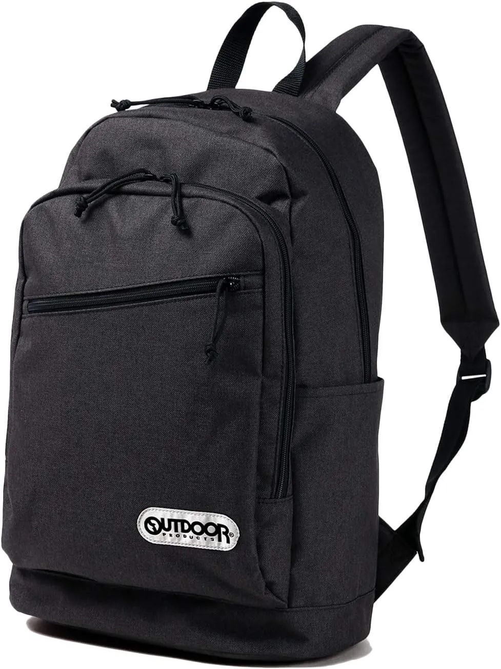 Outdoor Products Heather Tex Backpack, Heathered, A4 Storage, PC Storage, Large Capacity, 4.9 gal (19 L), 13.9 gal (60 L), Black