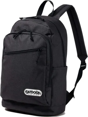 Outdoor Products Heather Tex Backpack, Heathered, A4 Storage, PC Storage, Large Capacity, 4.9 gal (19 L), 13.9 gal (60 L), Black