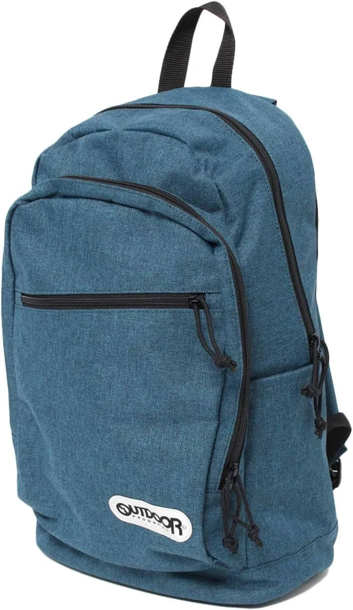 Outdoor Products Heather Tex Backpack, Heathered, A4 Storage, PC Storage, Large Capacity, 4.9 gal (19 L), 36. Heather Navy