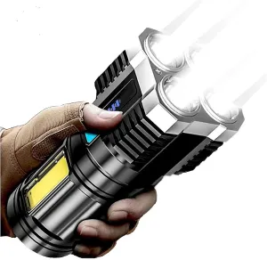 Outdoor Rechargeable Super Bright 4/5 Cores Flashlight Multifunction Super Brigh