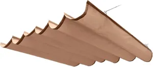 Outdoor Sun Shade Sails for Patio, Retractable Awnings Waterproof Replacement Pergola Canopy for Patio Garden Deck Gazebo Porch Outdoor, with Installation Kit(Khaki,2x4.2m)