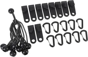 Outdoor Tent Clips Set Windproof Tent Fasteners Clips Tarp Clamps for Camping Hiking