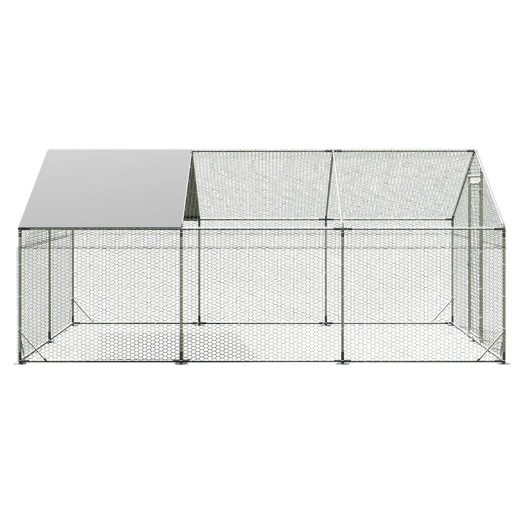 Pawz 600x300x194cm Large Metal Walk-in Chicken Coop Cage