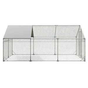 Pawz 600x300x194cm Large Metal Walk-in Chicken Coop Cage