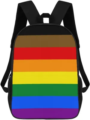 Philadelphia Pride Flag Backpack for Worker Business Hiking Travel Bag Shoulders Bag