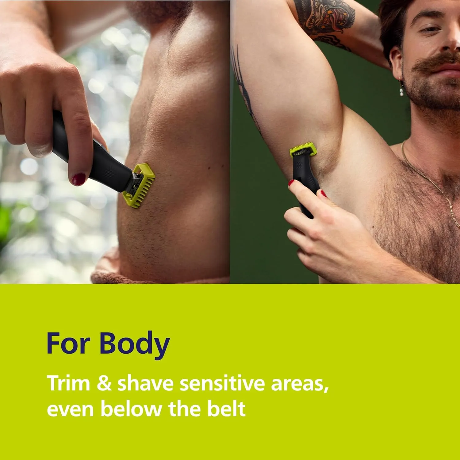 Philips Norelco OneBlade 360 Pro Face   Body Electric Beard Trimmer, Shaver & Bodygroomer, with 360 Blade Technology, 2X 360 Blade, 20-Length Adjustable Comb, Body Kit, & Travel Case, QP6552/90