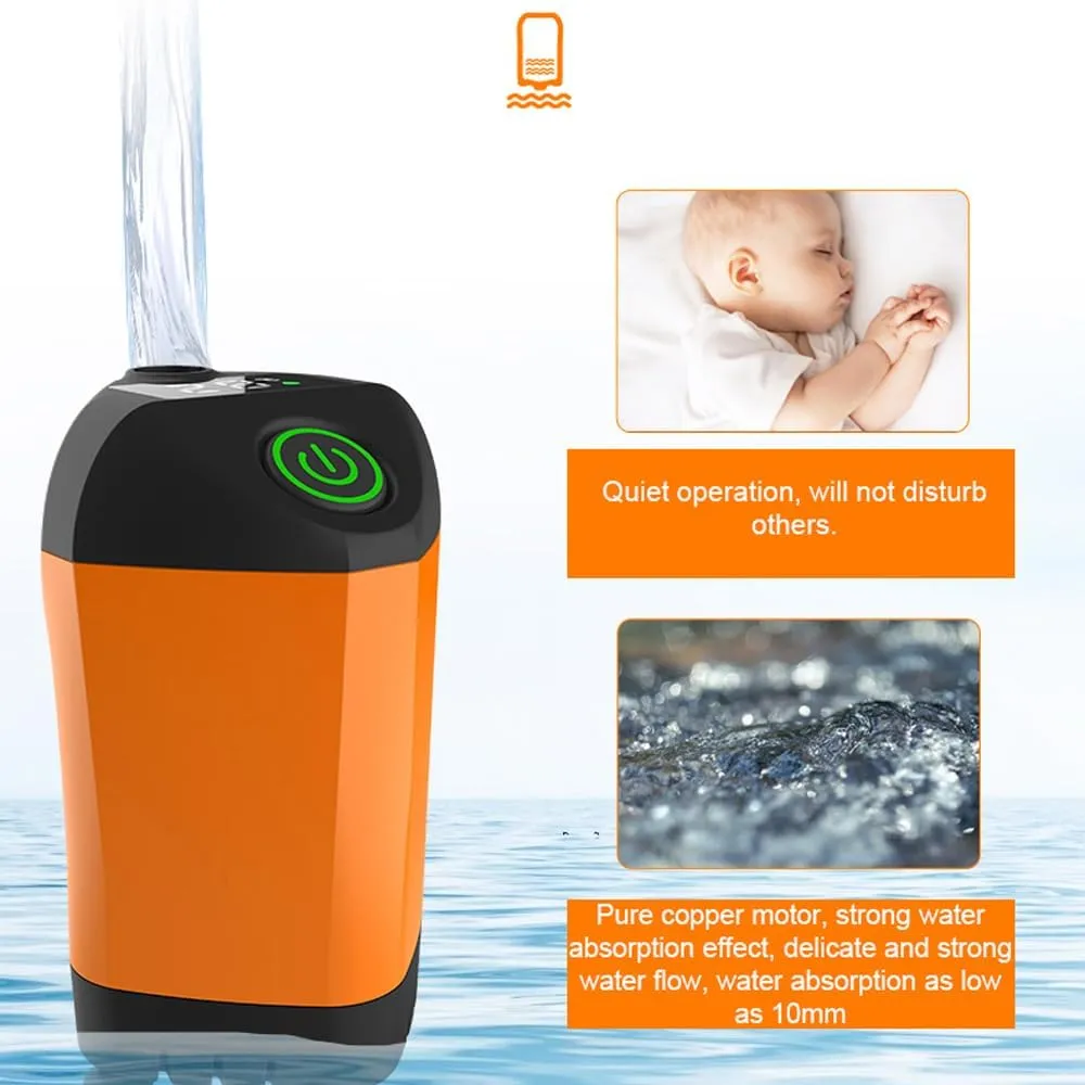 Portable Shower for Camping Electric Shower Pump IPX7 Waterproof for Camping Hiking Backpacking RV Travel Beach Pet Watering Outdoor Shower Kit